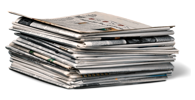 Stack of newspapers